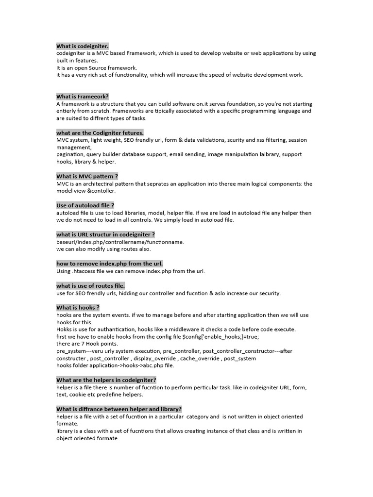 Code Igniter Download Free Pdf Directory Computing Model View