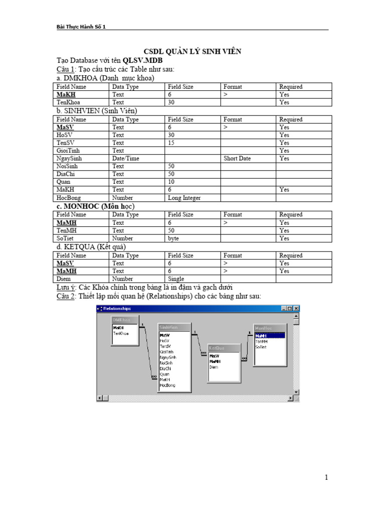 Btap QLSV | PDF