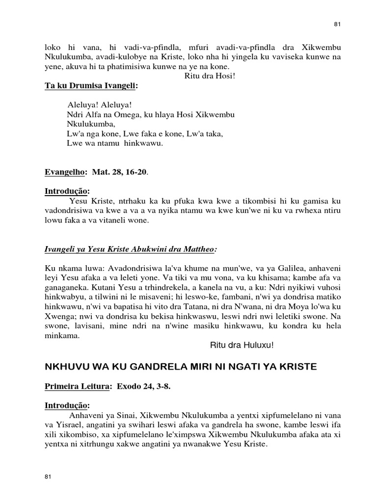 Ronga 02 Maio | PDF