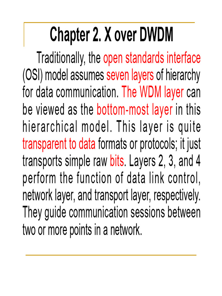 Overview of Ethernet and WDM Protocols | PDF | Ethernet | Network ...
