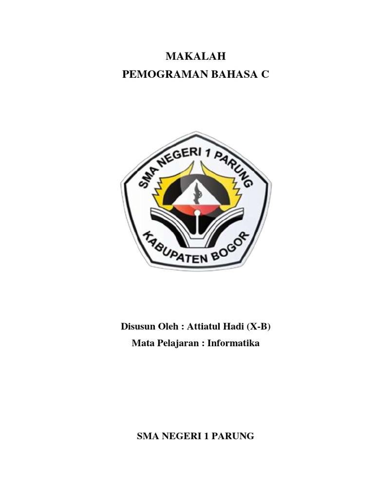 Makalah Pemrograman Bahasa C | PDF | Komputer