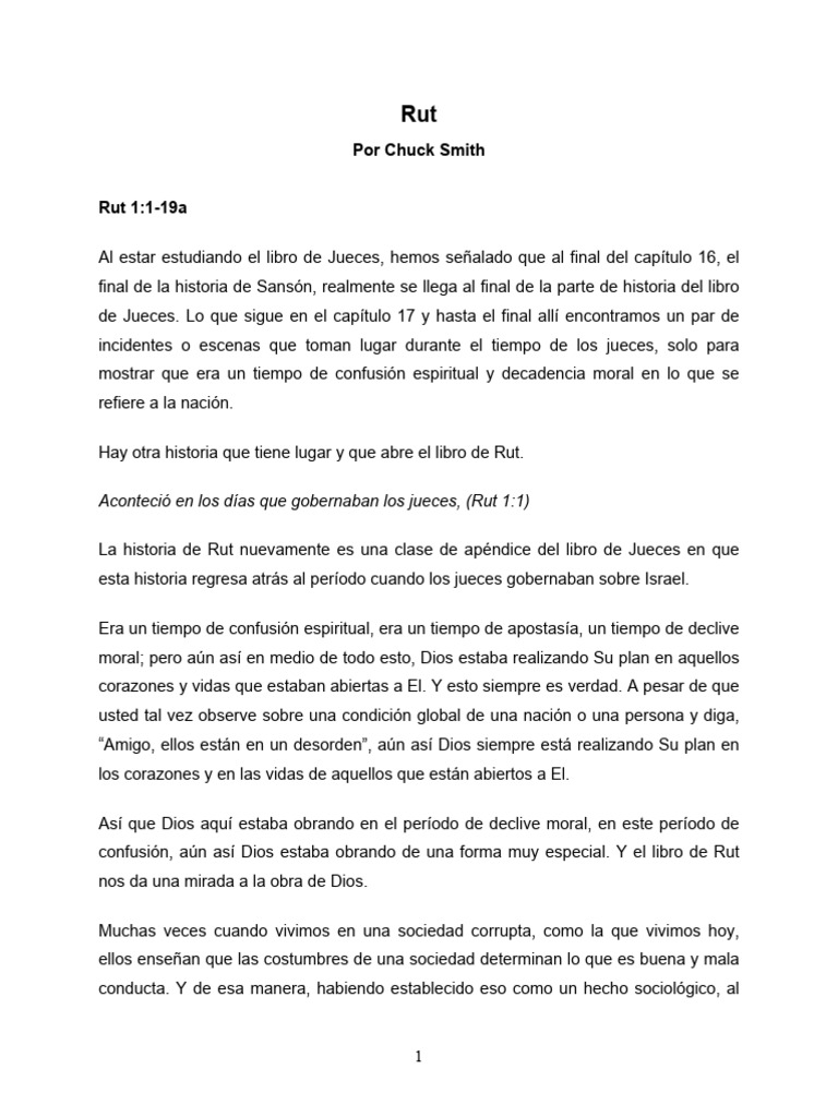 Es - 01008 - Ruth - Rut - Chuck Smith | PDF | Rut (figura bíblica ...