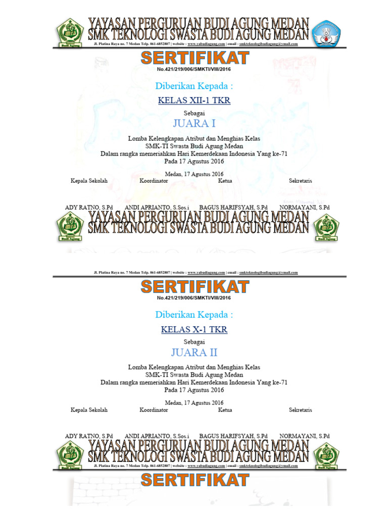 Sertifikat Pdf