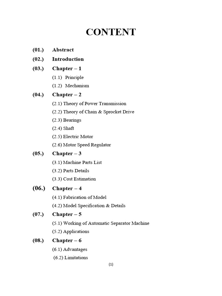 Project Report On Sand Separator Machine | PDF | Belt (Mechanical ...