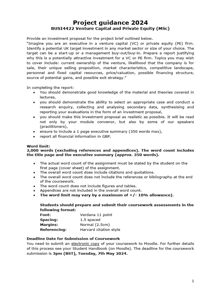 Assessment brief 2024 download free pdf venture capital corporate