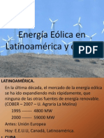 Energia Eolica en La Ti No America y Peru