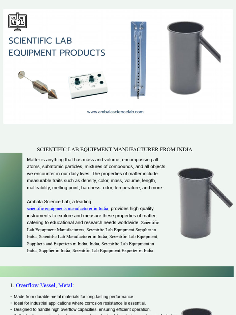 Indian School Lab Equipment Supplier | PDF | Southern Africa | Pressure ...