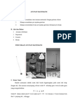 Cara Mengukur Gaya Berat Dengan Bandul Matematis