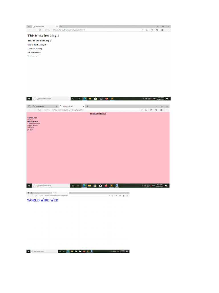 html output | PDF