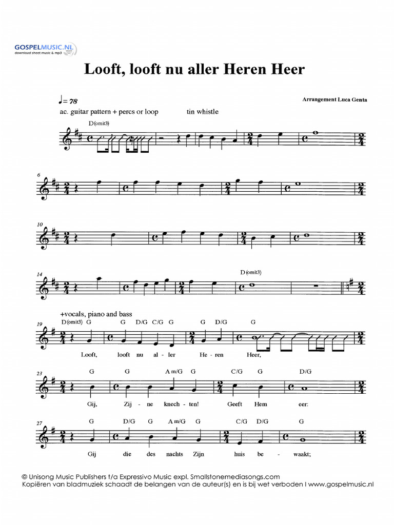 Looft, Looft Nu Aller Heren Heer | PDF