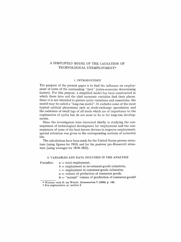 What Is Technological Unemployment