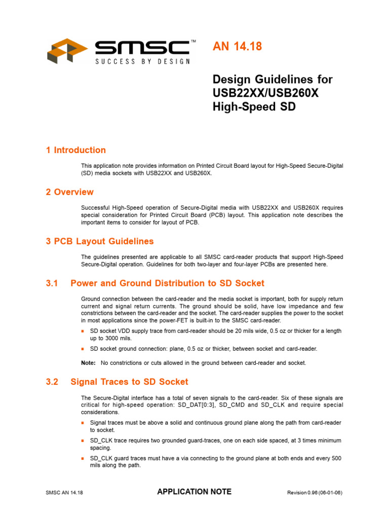 Design Guidelines For Highspeed USB | PDF | Printed Circuit Board ...