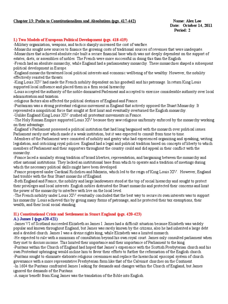 ap-euro-chapter-13-outline-notes-template-pdf-louis-xiv-of-france
