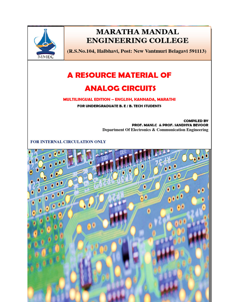 Analog Circuits - Multilingual Edition | PDF | Amplifier | Bipolar ...