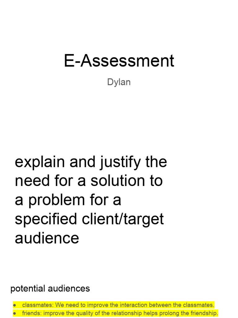 E Assessment Pdf Creativity Communication