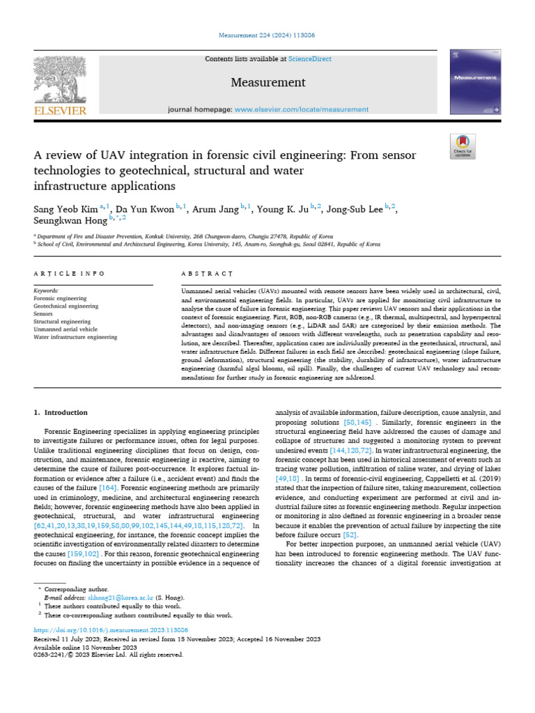 UAVs in Forensic Civil Engineering | PDF | Lidar | Infrared
