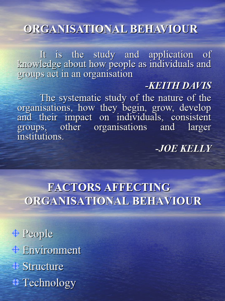 Organisational Behaviour | PDF | Corporate Social Responsibility ...