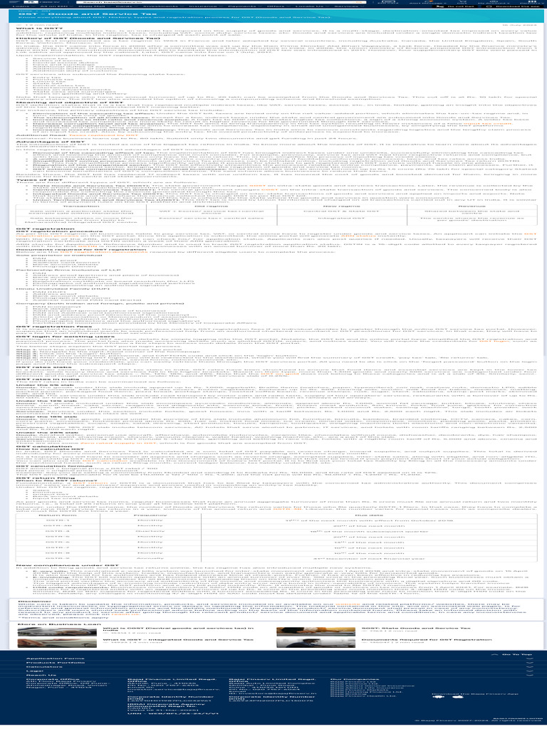 GST Overview and Registration Process | PDF | Taxes | Value Added Tax
