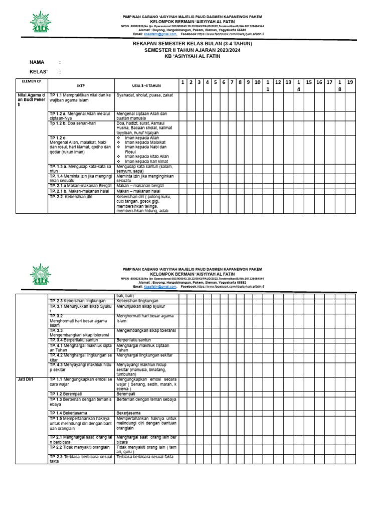 Rekapan Semester Pdf