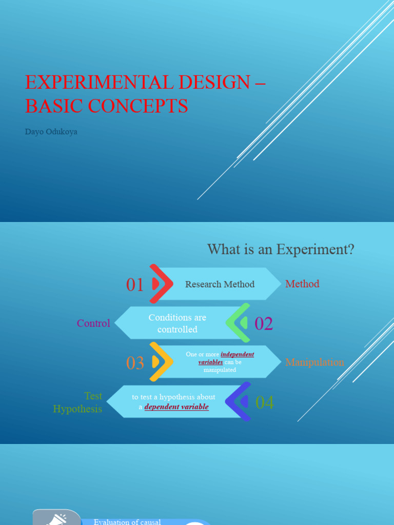 Understanding Experimental Design Basics | PDF | Experiment | Dependent ...