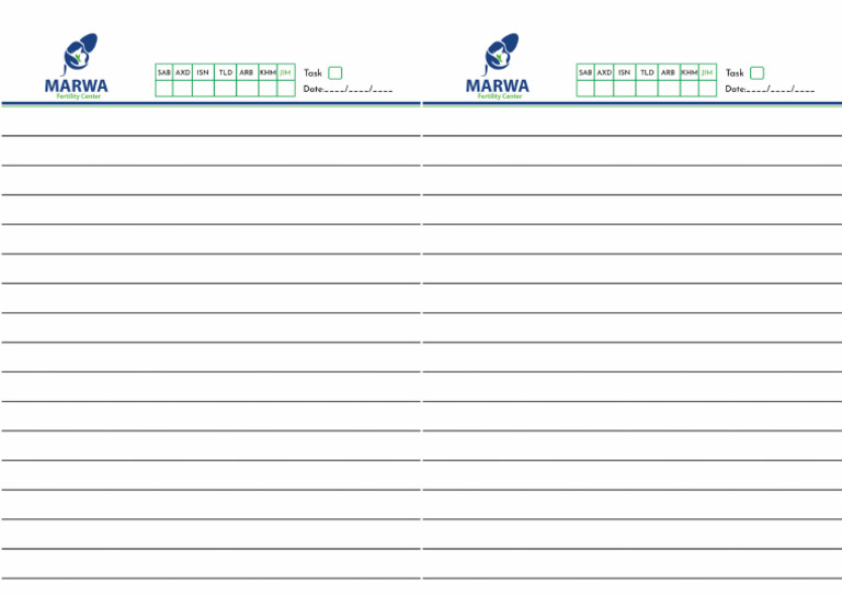 Marwa Fertility Note Book 300pcs | PDF
