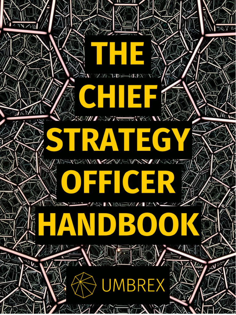 Chief Strategy Officer Handbook | PDF | Strategic Management | Mentorship