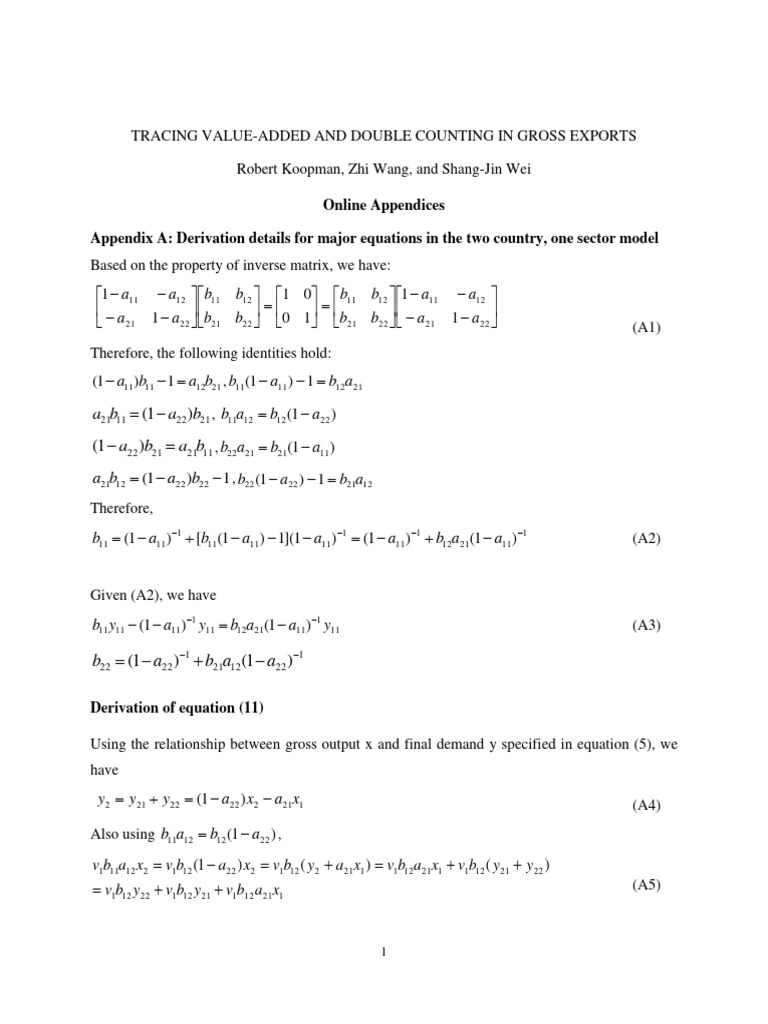 Value-Added and Double Counting in Exports | PDF | Value Added | Gross ...