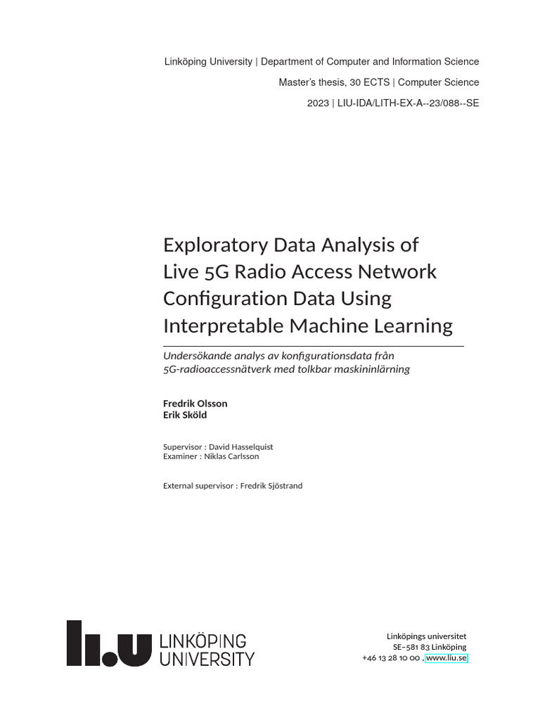 Exploratory Data Analysis of Live 5G Radio Access Network | PDF ...