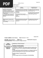 Download Kindergarten Lesson Plan 1 by alyssamanning SN73880137 doc pdf