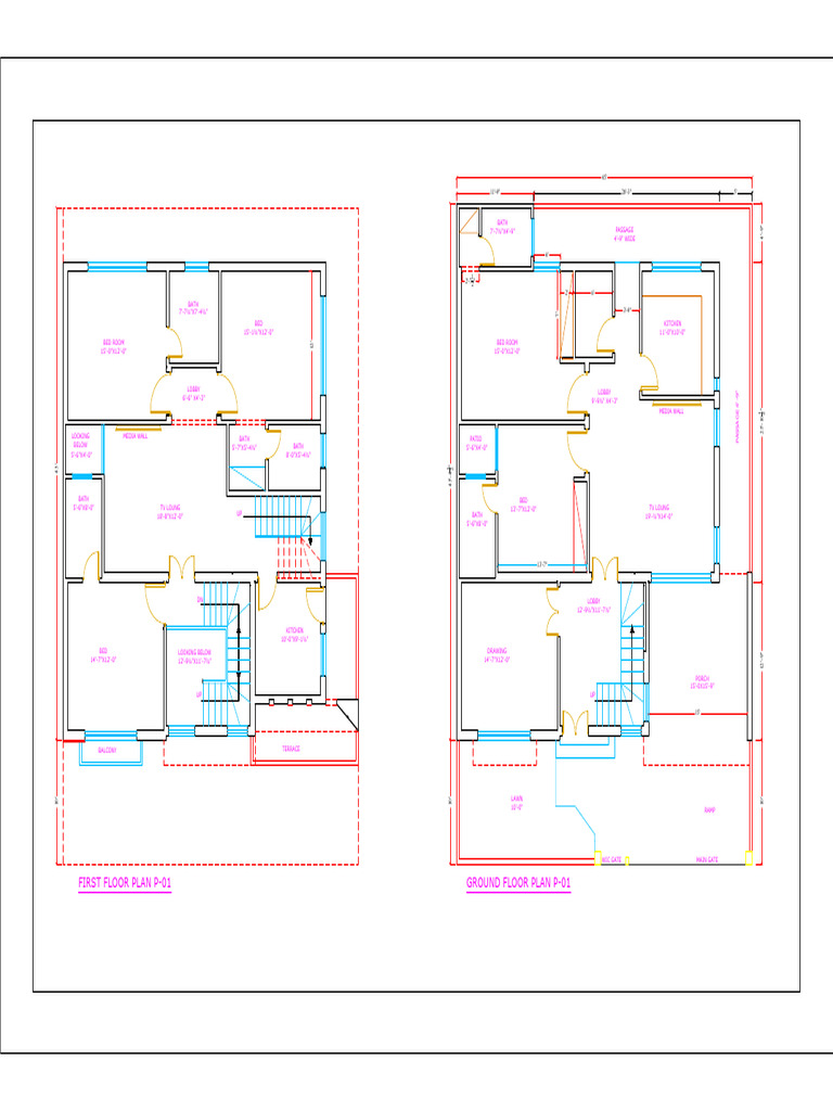 3 Bedroom House Floor Plan Details | PDF