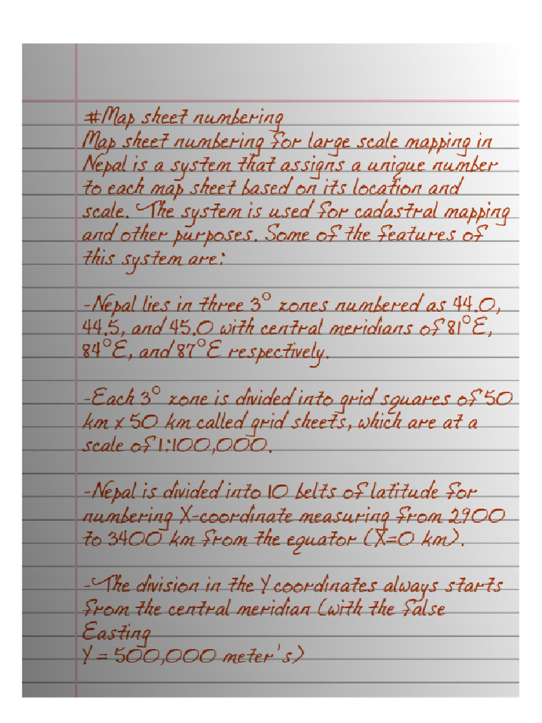 Map Sheet Numering (Cadastre) | PDF