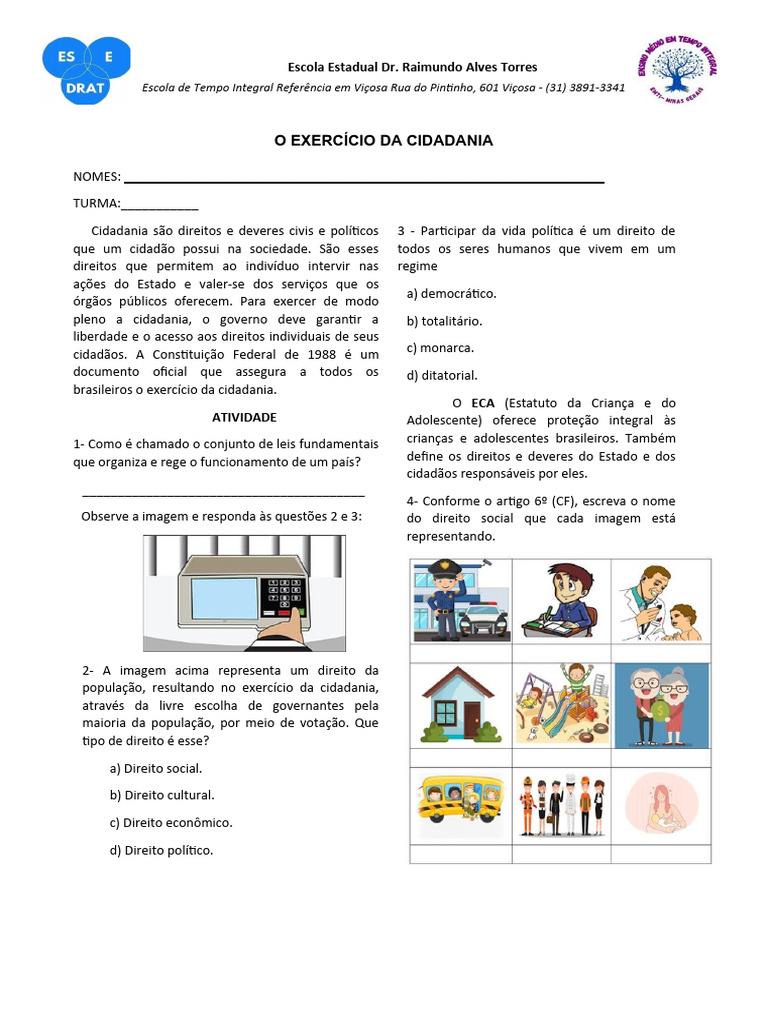 O Exercício Da Cidadania | PDF | Política