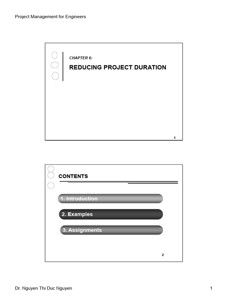 Strategies for Reducing Project Duration | PDF | Project Management ...