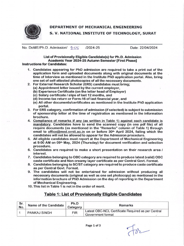 list-of-provisionally-eligible-candidates-ph-d-admission-first-phase
