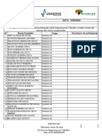 LISTA DE PRESENÇA - JARDINEIRO