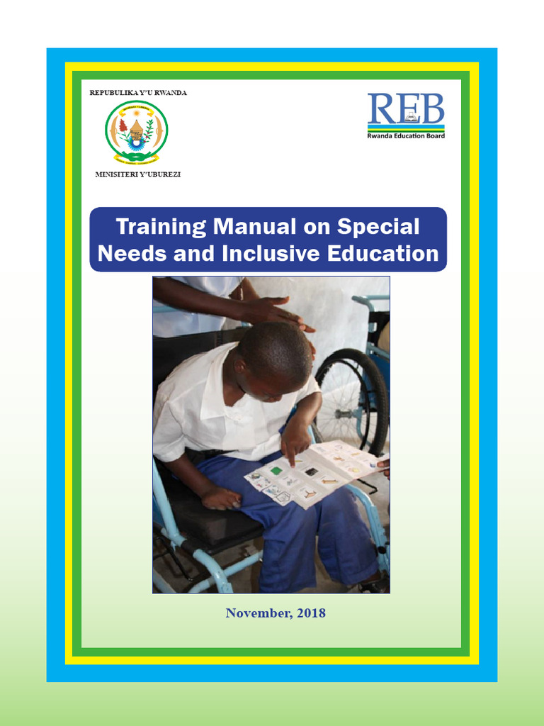 Special Needs Education Training Manual | PDF | Inclusion (Education ...