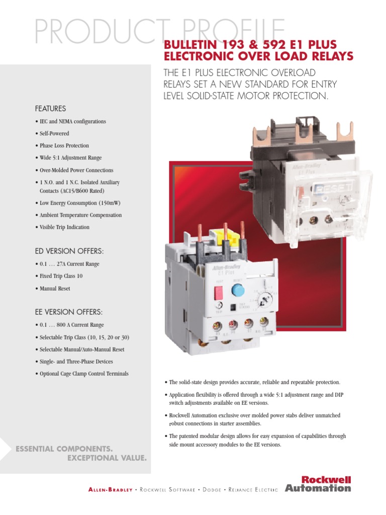 Catalogo Protecciones Termicas ALLEN BRADLEY_193Pp016_Enp Relay Switch