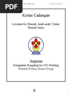 Surat rasmi lawatan rumah kebajikan.