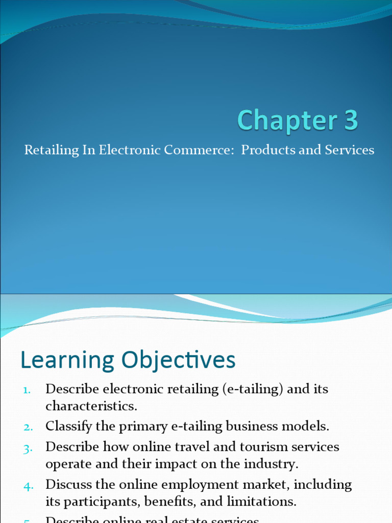 Retailing in Electronic Commerce Products and Services | PDF | E ...
