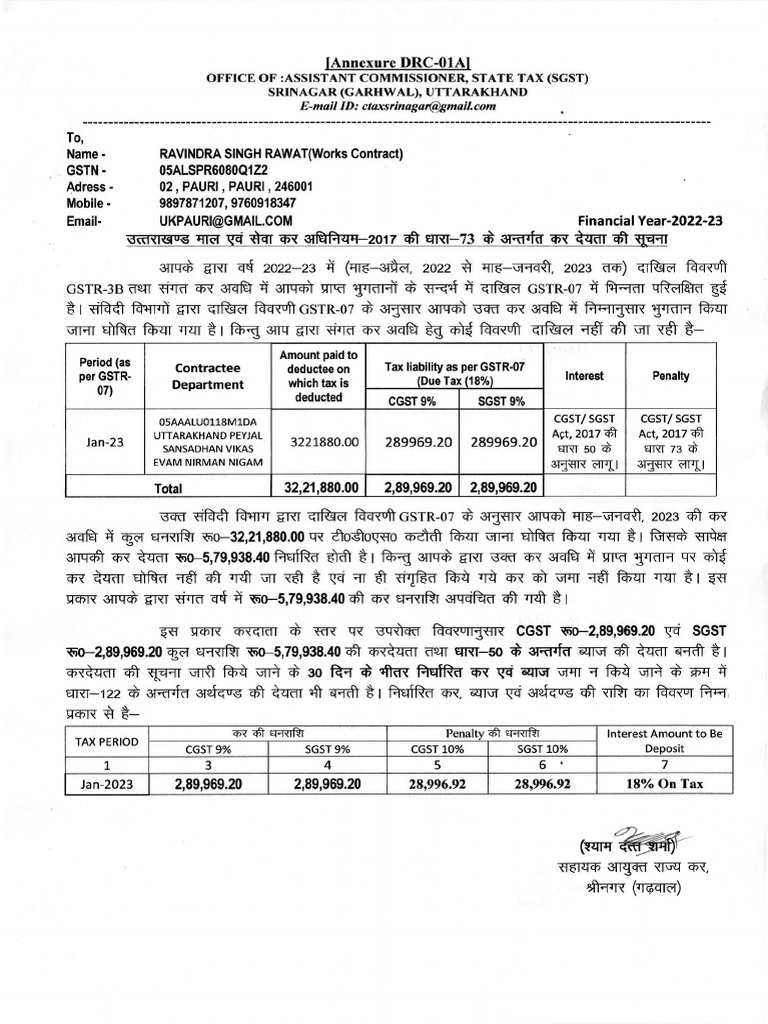 GST Compliance for Works Contract | PDF
