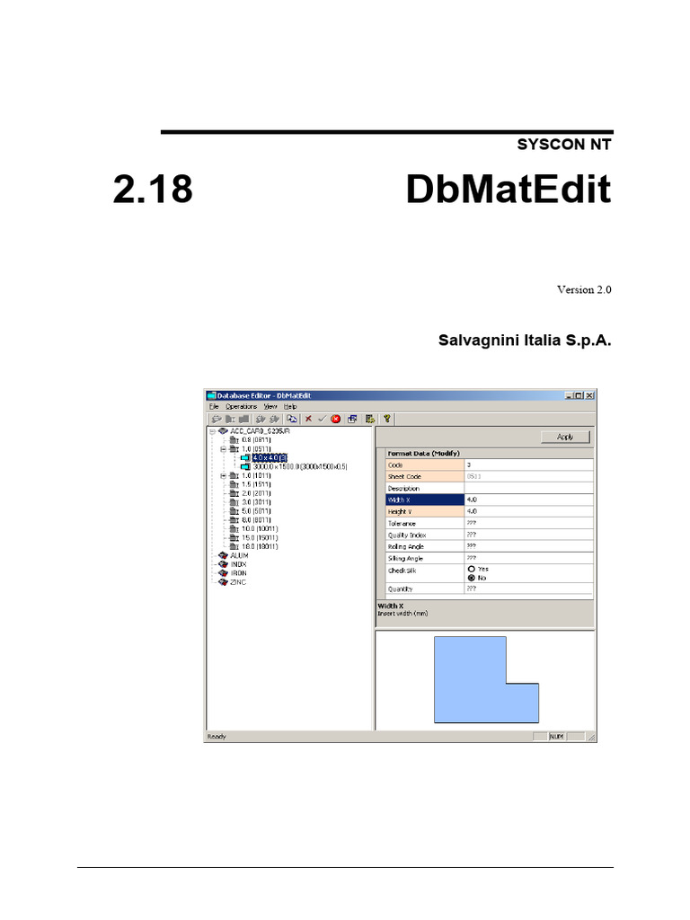 DbMatEdit 2.0 User Guide Overview | PDF | Menu (Computing) | Button ...