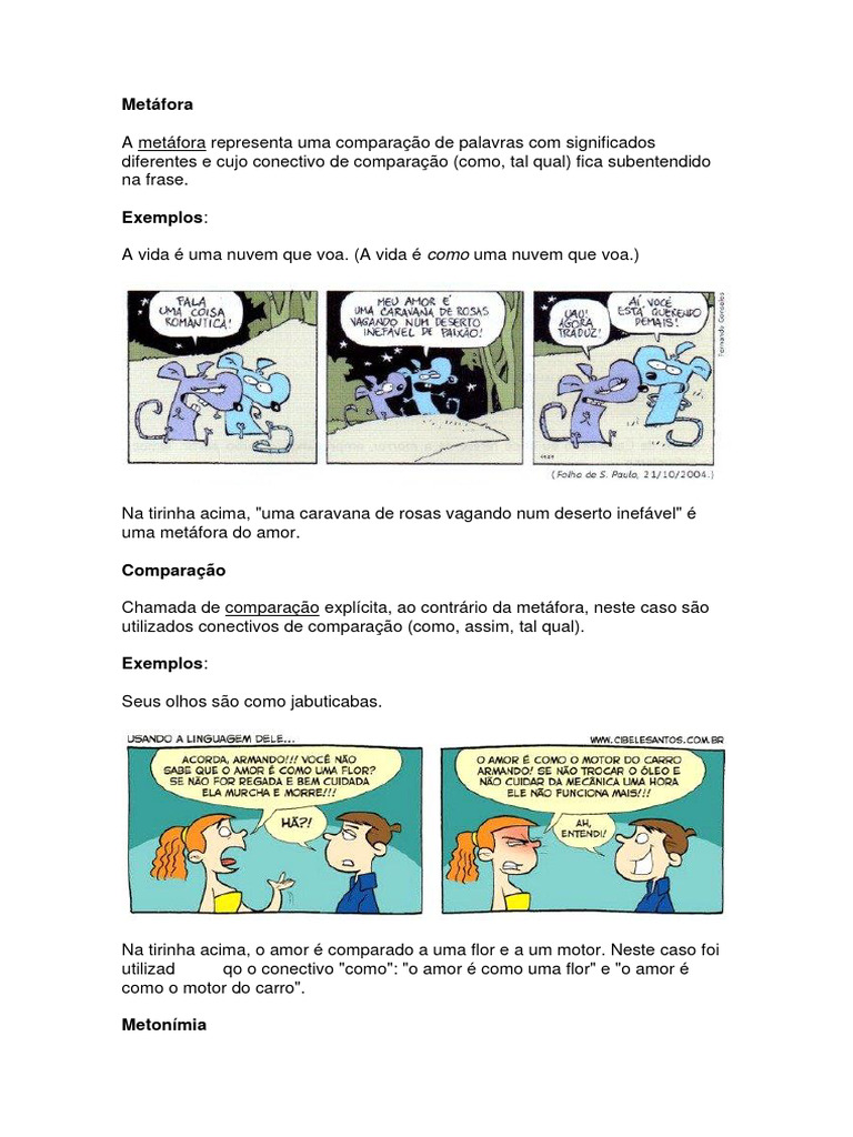 Exemplos De Metaforas Revista Oeste | Usamos Metáforas Para