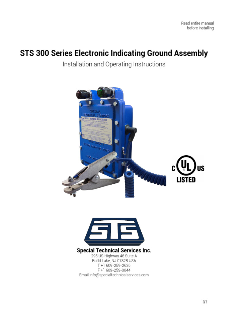 STS 300 Ground Assembly Installation Guide | PDF | Electrical Wiring ...