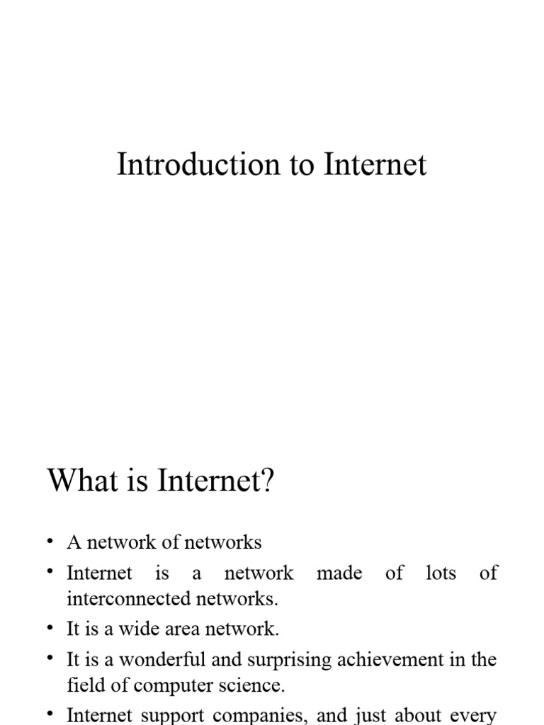 Overview of Internet Fundamentals | PDF | World Wide Web | Internet & Web