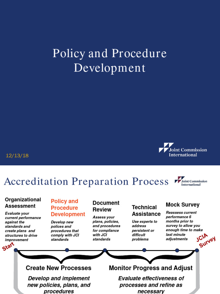 JCI Policy and Procedure Development Guide | PDF | Joint Commission ...