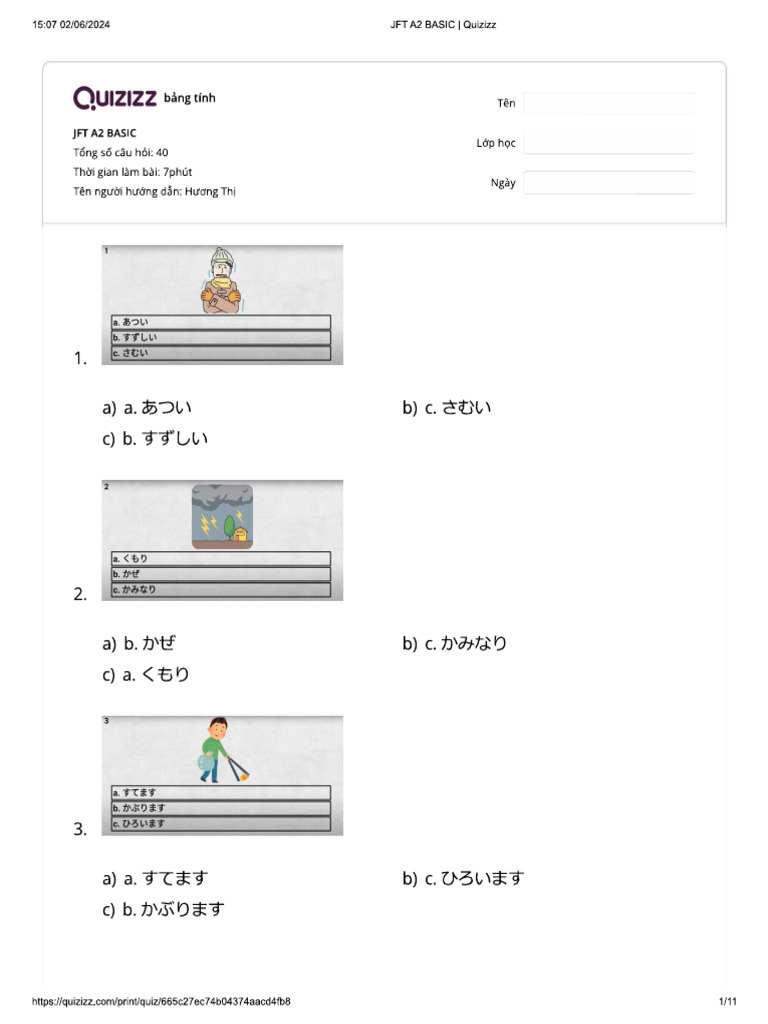 JFT A2 Basic | PDF