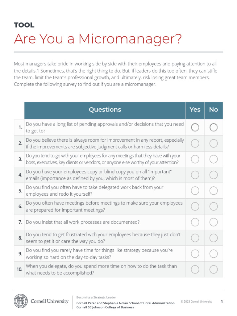 lsm598 - Do You Micro Manage | PDF | Organizational Behavior | Business