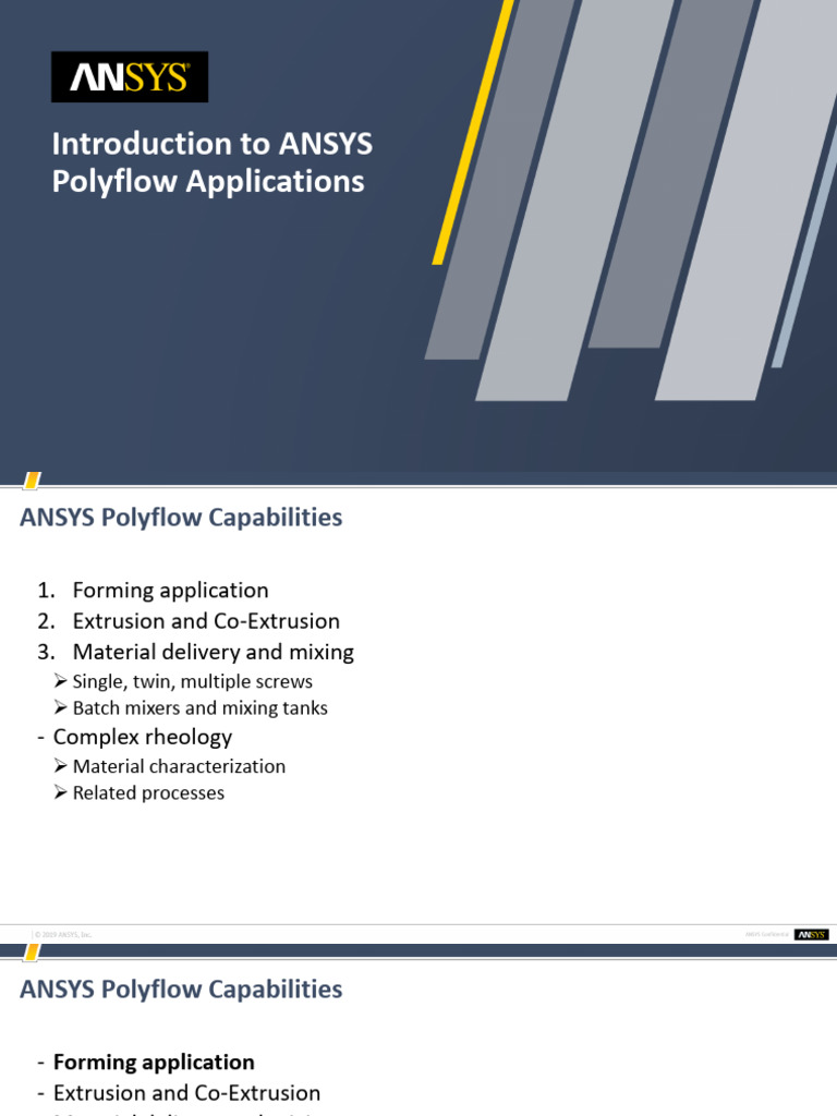 Polyflow Blo Mold 2019R3 L1 ANSYS Polyflow Applications | PDF ...