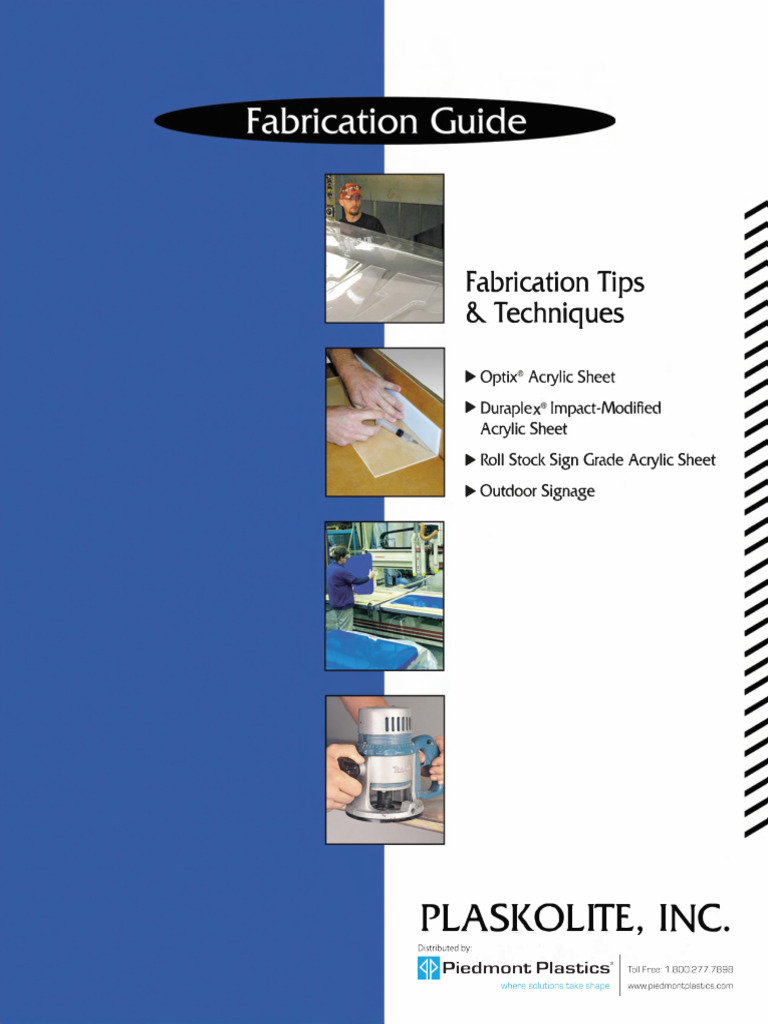Acrylic Sheet Fabrication Guide | PDF | Poly(Methyl Methacrylate ...