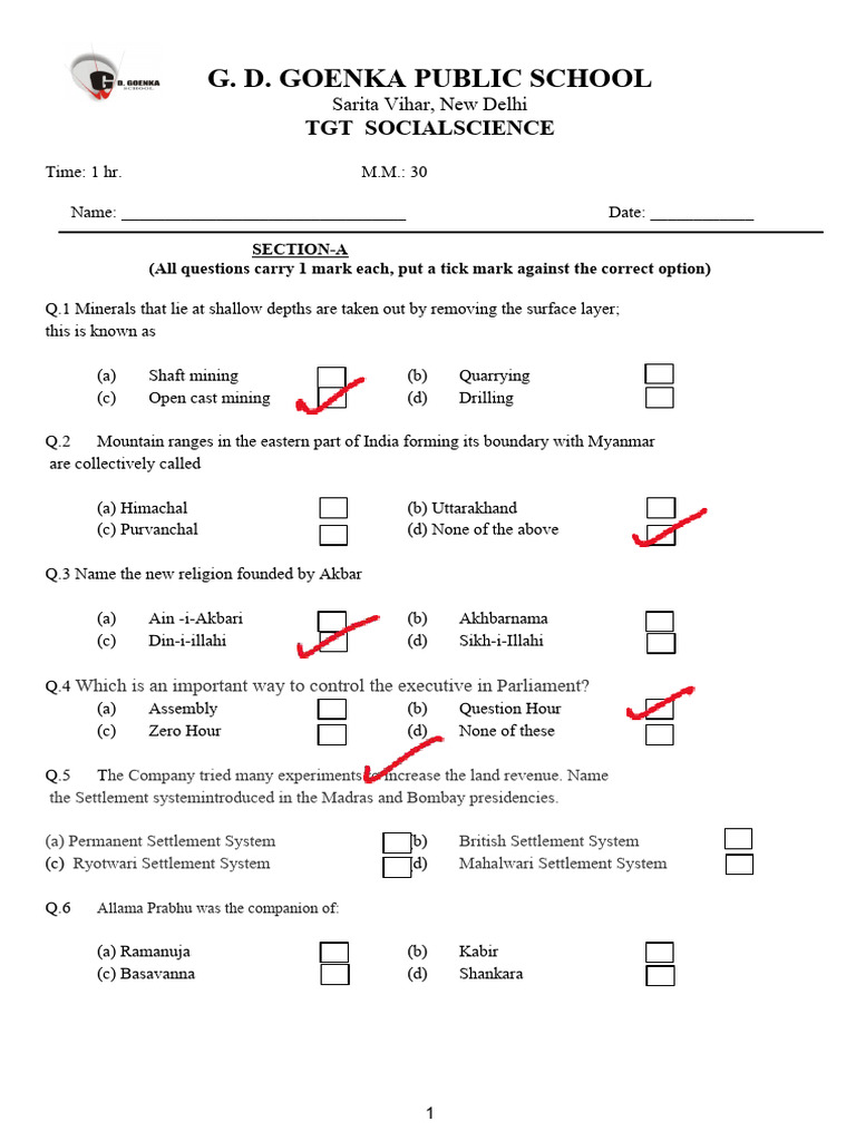 TGT S SC | PDF | Science & Mathematics